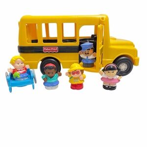Fisher Price | Little People School Bus Figures Vintage Y2K Interactive